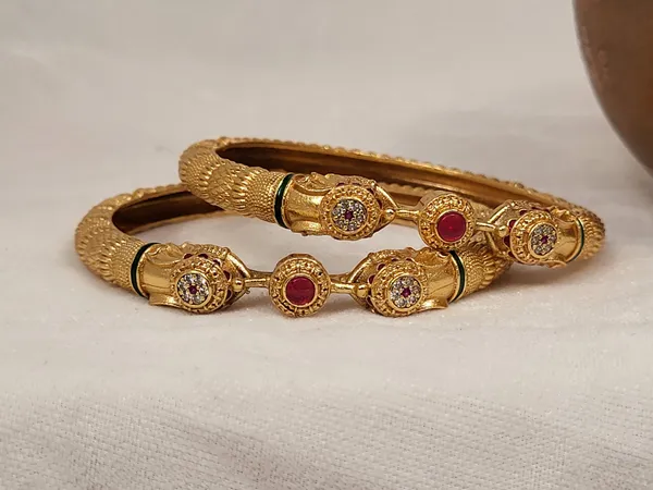 1_Gram_Gold-Plated_Brass_Rajasthani_Bangles_Set_Of_2