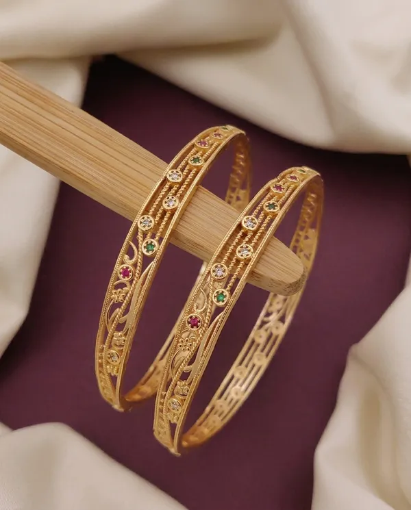 Elegant_Brass_Daily_Wear_Bangles_with_Multi-Color_Stone_Accents_(Set_of_2)