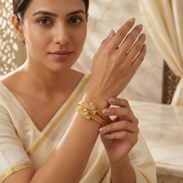 The_Aura_Filigree_Bangle_Set_(Set_of_2)_�_Handcrafted_Gold_Kada_with_Ruby_Accents