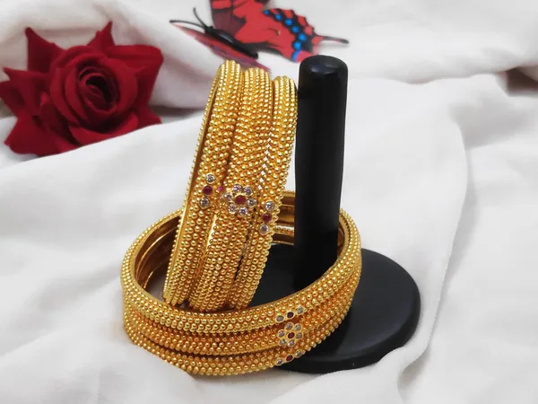 1_Gram_Gold-Plated_Brass_Rajasthani_Bangles_Set_Of_6