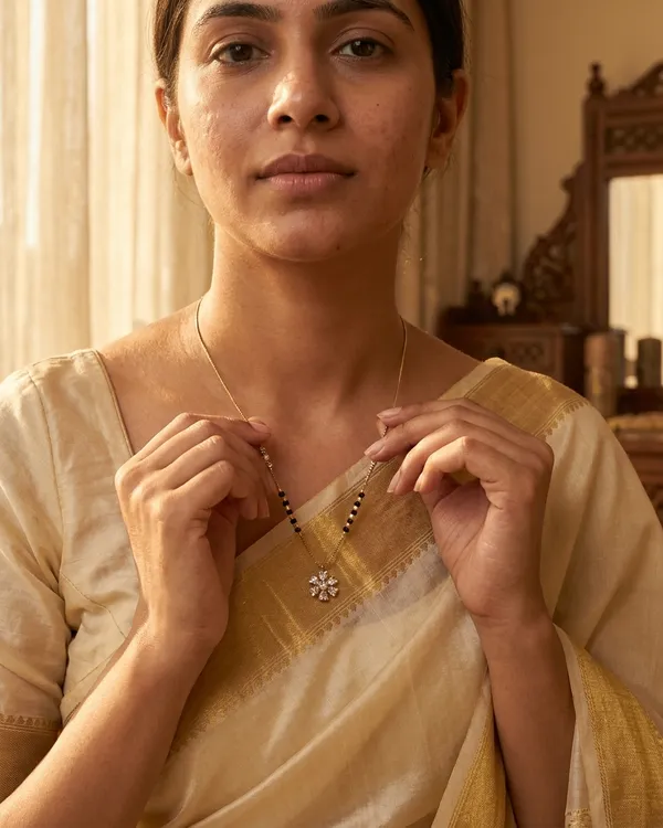 Gold-Plated_Floral_Mangalsutra_with_Traditional_Black_Beads