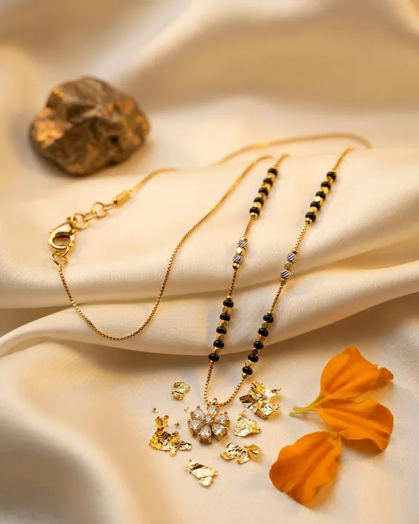 Gold-Plated_Floral_Mangalsutra_with_Traditional_Black_Beads