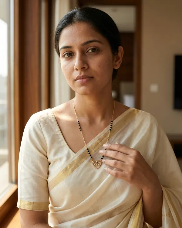 Gold-Plated_Heart_Pendant_Mangalsutra_with_Black_Beads