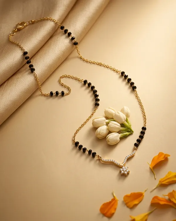 Gold-Plated_V-Curve_Mangalsutra_with_Floral_CZ_Pendant
