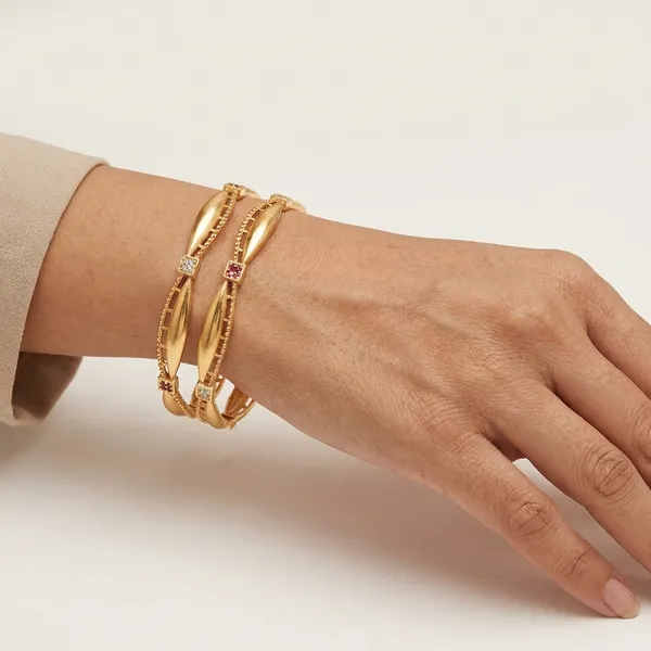 The_Aura_Wave_Kada_Set_�__Gold_Plated_Bangles_with_Ruby_&_Cubic_Zirconia_(Set_of_2)