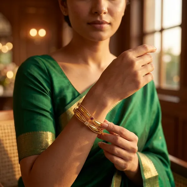 The_Aura_Wave_Kada_Set_�__Gold_Plated_Bangles_with_Ruby_&_Cubic_Zirconia_(Set_of_2)