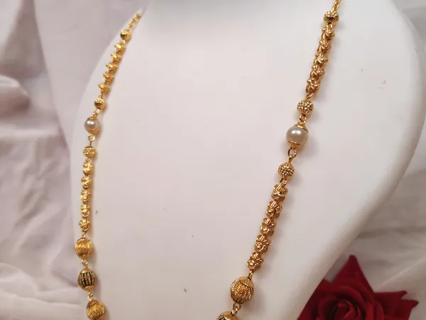 1_Gram_Gold-Plated_Chain_20.5_Inch_For_Women