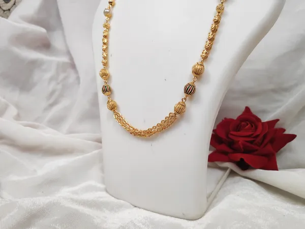 1_Gram_Gold-Plated_Chain_20.5_Inch_For_Women