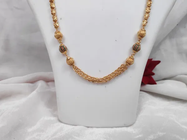 1_Gram_Gold-Plated_Chain_20.5_Inch_For_Women