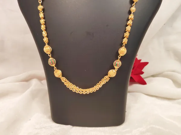 1_Gram_Gold-Plated_Chain_20.5_Inch_For_Women