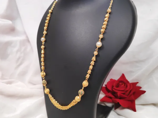 1_Gram_Gold-Plated_Chain_20.5_Inch_For_Women