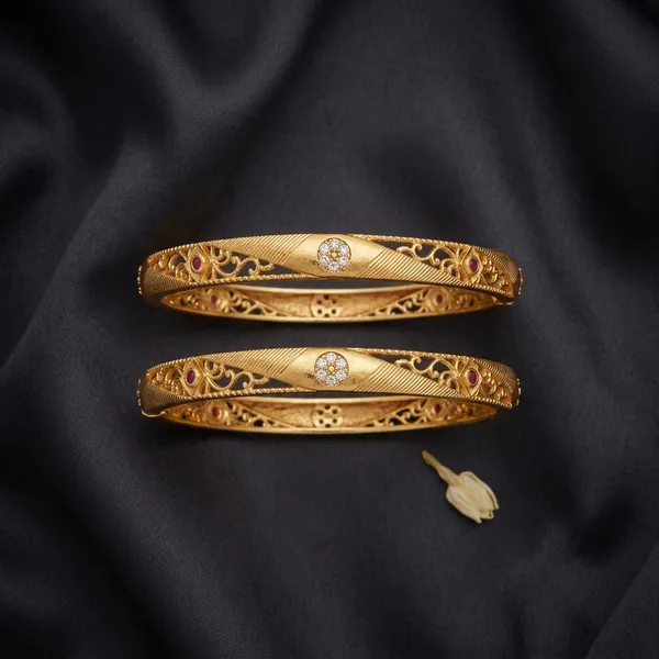 Elegant_Brass_Gold-Plated_Daily_Wear_Bangles_with_Intricate_Filigree_&_Stone_Accents_(Set_of_2)