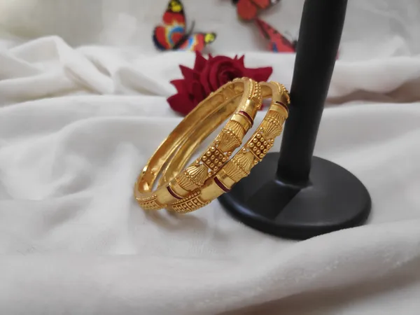 1_Gram_Gold-Plated_Brass_Rajasthani_Bangles_Set_Of_2