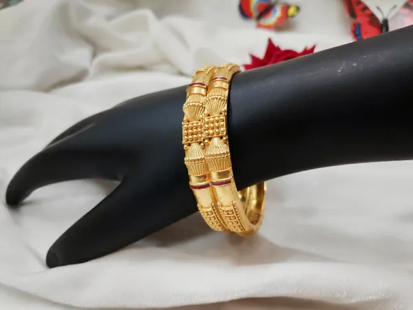1_Gram_Gold-Plated_Brass_Rajasthani_Bangles_Set_Of_2