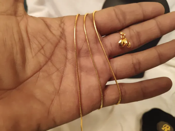 1_Gram_Gold-Plated_Chain_23.5_Inch_For_Women
