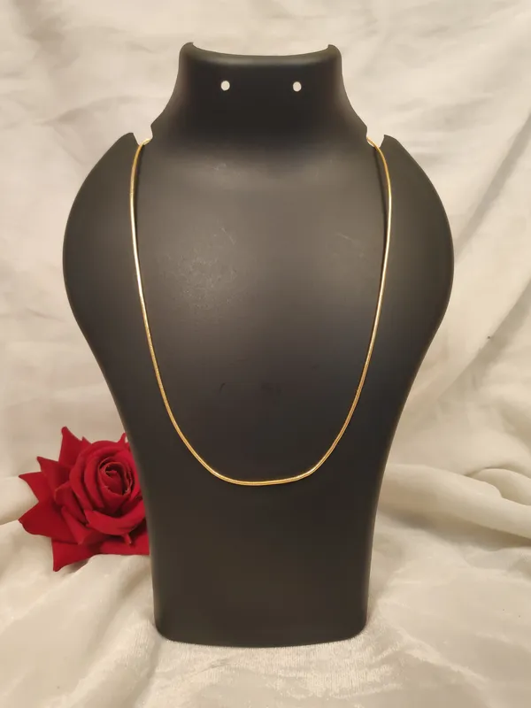 1_Gram_Gold-Plated_Chain_23.5_Inch_For_Women