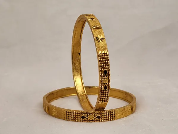1_Gram_Gold-Plated_Brass_Rajasthani_Bangles_Set_Of_2