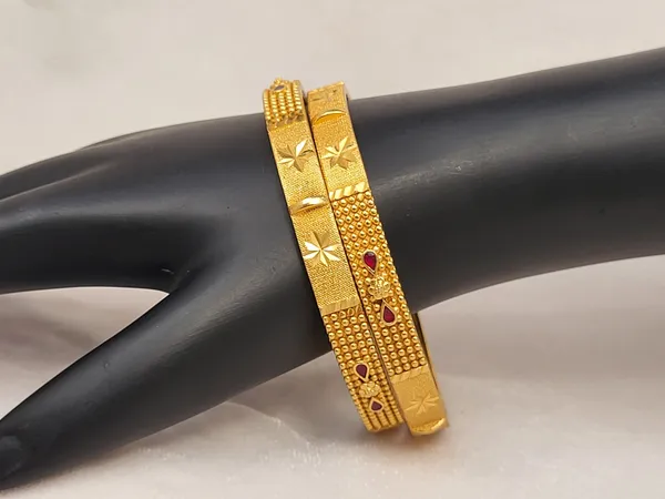 1_Gram_Gold-Plated_Brass_Rajasthani_Bangles_Set_Of_2