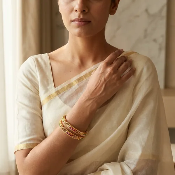 Elegant_Brass_Daily_Wear_Bangles_with_Ruby_&_Emerald_Stones_�_Set_of_2