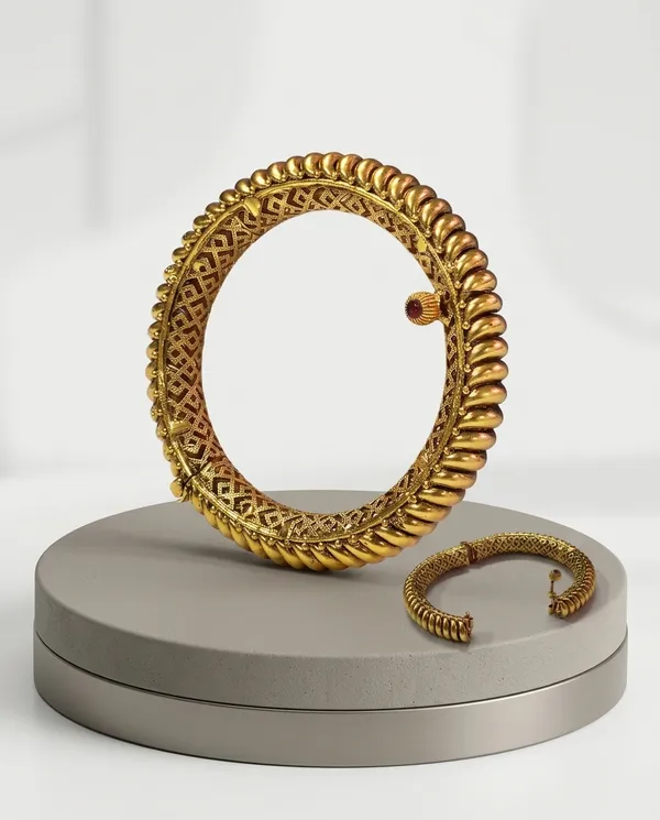 Premium_Copper_Antique_Gold-Plated_Screw-Open_Kada_Bangle_Set_of_2