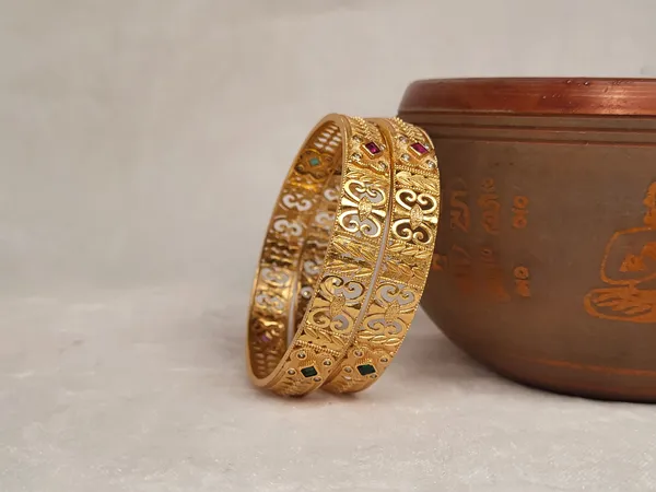 1_Gram_Gold-Plated_Brass_Rajasthani_Bangles_Set_Of_2
