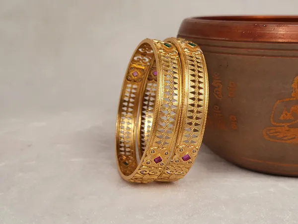 1_Gram_Gold-Plated_Brass_Rajasthani_Bangles_Set_Of_2