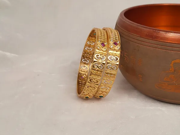 1_Gram_Gold-Plated_Brass_Rajasthani_Bangles_Set_Of_2