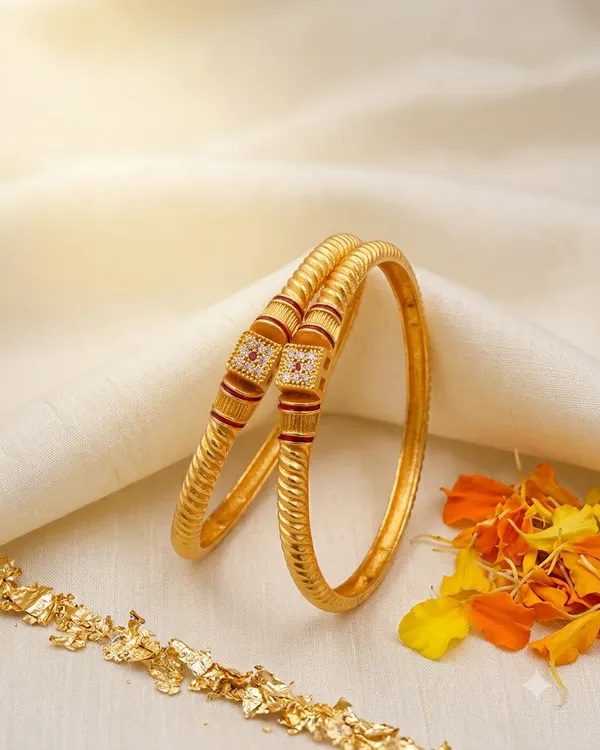 Royal_Twisted_Pattern_Gold-Plated_Brass_Bangles_with_Cubic_Zirconia_&_Ruby_Accents