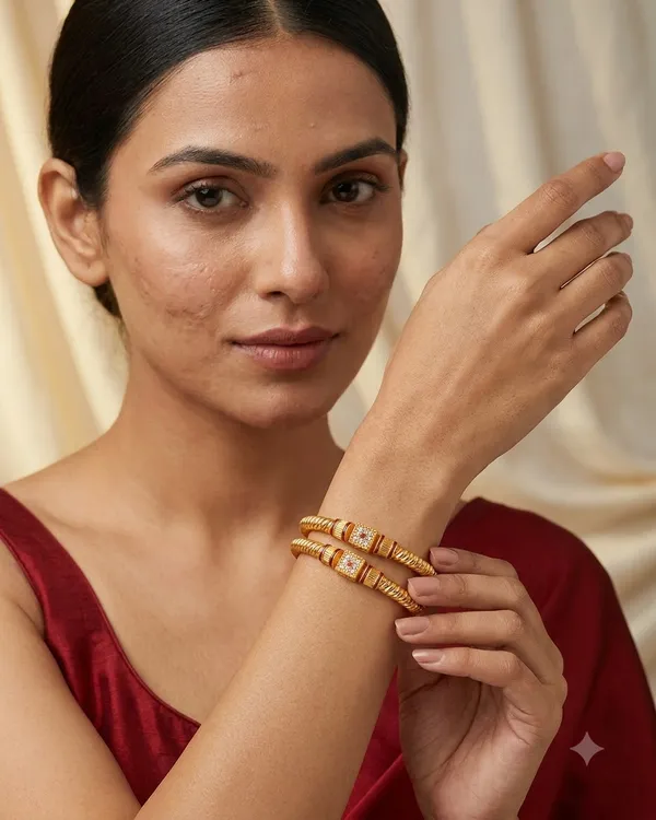 Royal_Twisted_Pattern_Gold-Plated_Brass_Bangles_with_Cubic_Zirconia_&_Ruby_Accents
