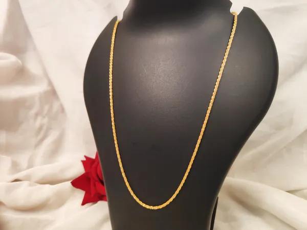1_Gram_Gold-Plated_Chain_23.5_Inch_For_Women