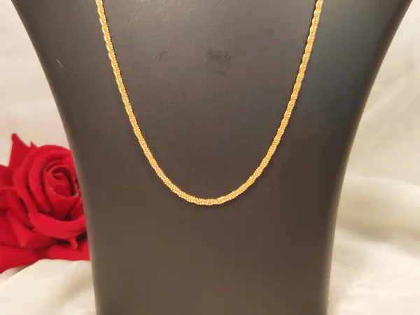 1_Gram_Gold-Plated_Chain_23.5_Inch_For_Women