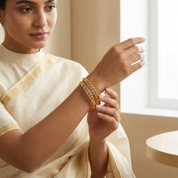 The_Flora_Filigree_Kada_Set_�_Matte_Gold_Bangles_with_Ruby_and_CZ_Accents_(Set_of_2)