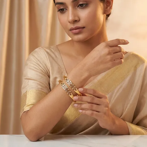 The_Flora_Filigree_Kada_Set_�_Matte_Gold_Bangles_with_Ruby_and_CZ_Accents_(Set_of_2)