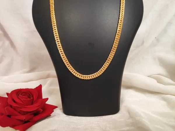 1_Gram_Gold-Plated_Chain_21.5_Inch_For_Women