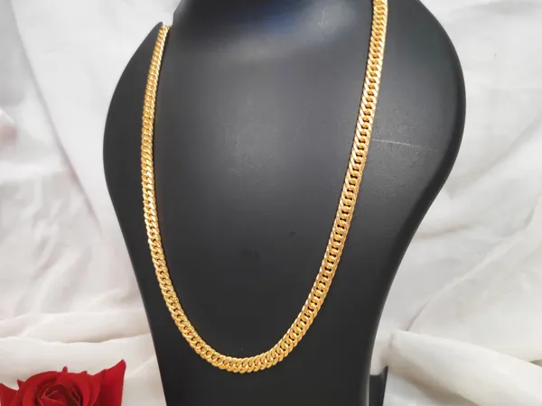 1_Gram_Gold-Plated_Chain_21.5_Inch_For_Women