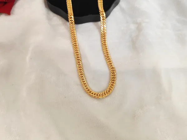 1_Gram_Gold-Plated_Chain_21.5_Inch_For_Women