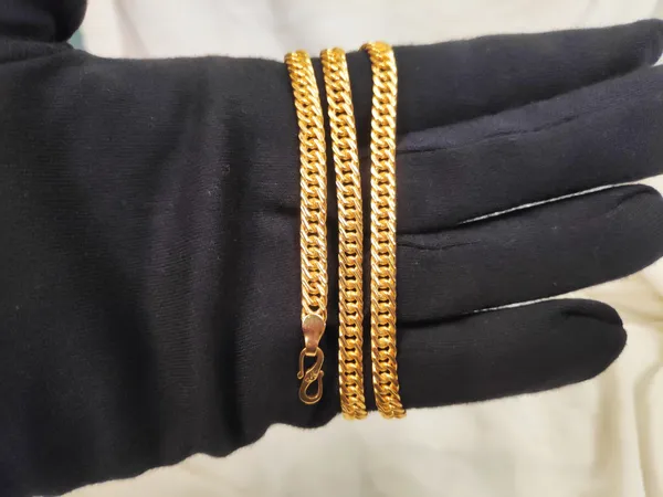 1_Gram_Gold-Plated_Chain_21.5_Inch_For_Women
