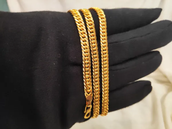 1_Gram_Gold-Plated_Chain_21.5_Inch_For_Women