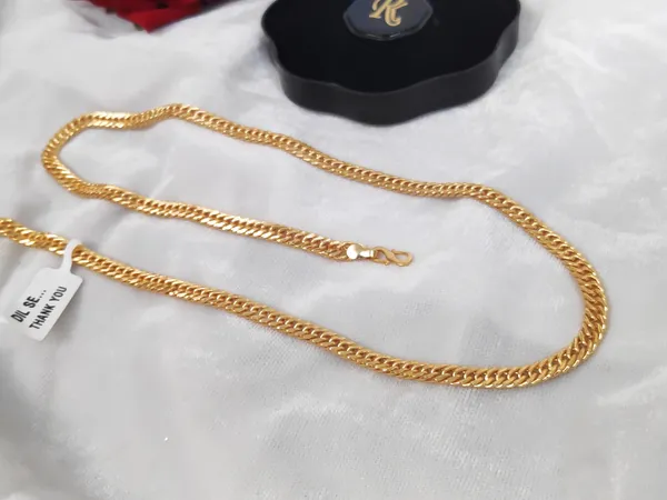 1_Gram_Gold-Plated_Chain_21.5_Inch_For_Women