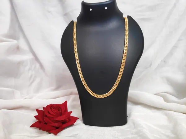 1_Gram_Gold-Plated_Chain_21.5_Inch_For_Women