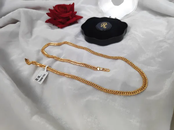 1_Gram_Gold-Plated_Chain_21.5_Inch_For_Women