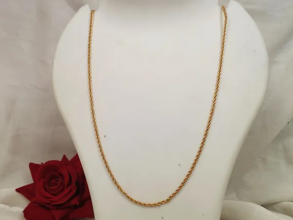 1_Gram_Gold-Plated_Chain_23_Inch_For_Women