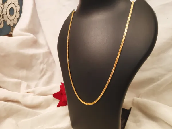 1_Gram_Gold-Plated_Chain_23.5_Inch_For_Women