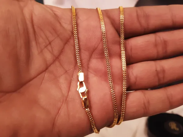 1_Gram_Gold-Plated_Chain_23.5_Inch_For_Women