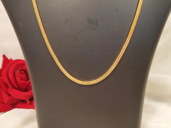 1_Gram_Gold-Plated_Chain_23.5_Inch_For_Women