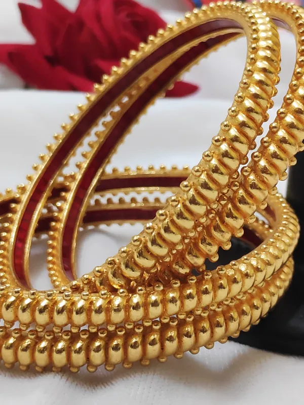 1_Gram_Gold-Plated_Brass_Rajasthani_Bangles_Set_Of_4