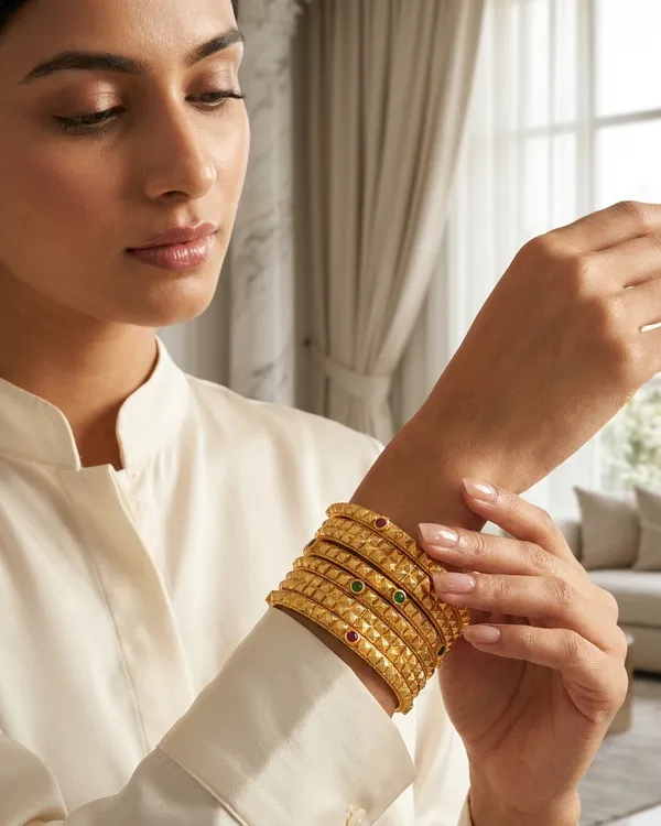 Elegant_Brass_Bangles_with_One_Gram_Gold_Plating_�_Set_of_6