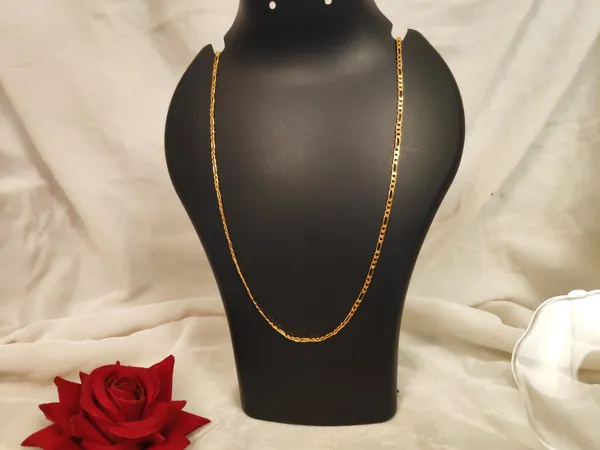 1_Gram_Gold-Plated_Chain_21.5_Inch_For_Women