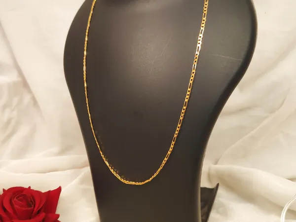 1_Gram_Gold-Plated_Chain_21.5_Inch_For_Women