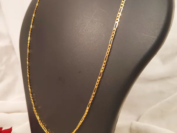 1_Gram_Gold-Plated_Chain_21.5_Inch_For_Women